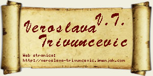 Veroslava Trivunčević vizit kartica